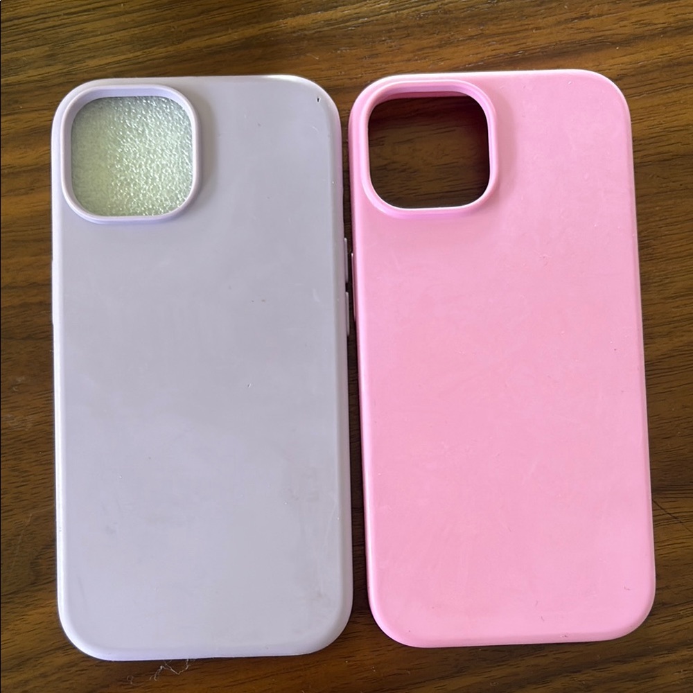Pink and Gray Phone Case Set